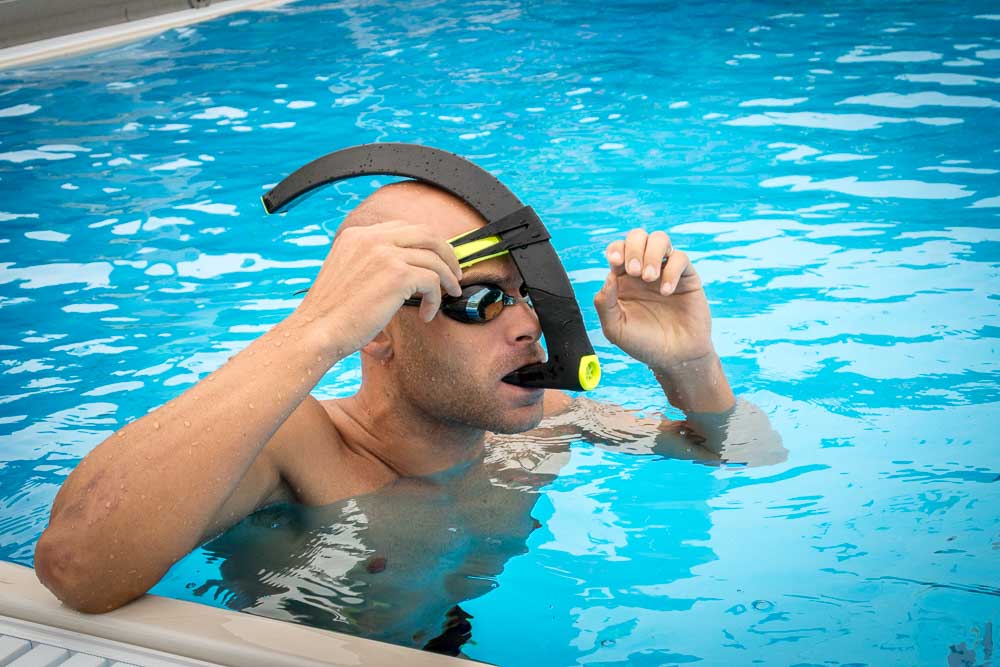 Silicone Swimming Training Snorkel Mouthpiece for Center Swim 42cm / 